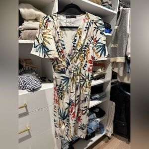 Zara print dress size small